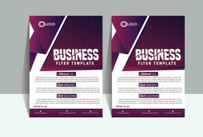 Business flyer design white background vector