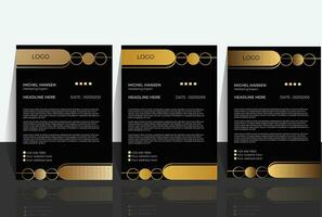 luxury letterhead design new design simple design vector