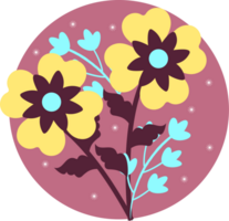 magnifique fleur timbre png