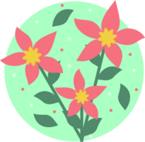 lindo flor carimbo png