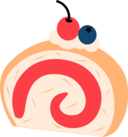 délicieux rouleau gâteau png