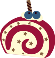 delicious roll cake png