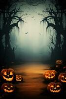 Halloween poster template photo