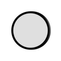 3d circle mockup png