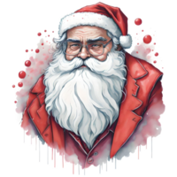 de kerstman claus Kerstmis PNG ontwerp, generatief ai