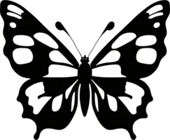 en vibrerande Färg fjäril på en vit bakgrund. ai- generativ png