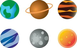 Solar System Planet vector