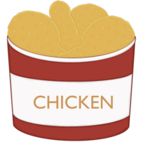 frit poulet dessin png