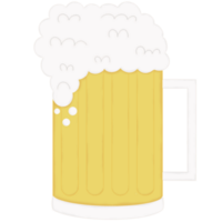 bier met bubbels in een glas png