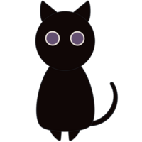 Cute Black Cat png