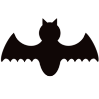lindo murciélago negro png