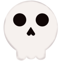 blanc crâne dans Halloween png