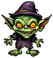 gruselig Kobold Halloween Aufkleber Design png