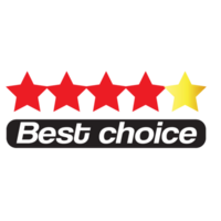 Best choice with stars  button web banner templates. Promotional sale badge and retail paper stickers. png