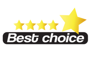 Best choice with stars  button web banner templates. Promotional sale badge and retail paper stickers. png