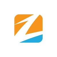 Z letter initial logo design vector