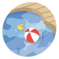 Pool Scenery Illustrations png