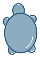 bleu tortue dessin animé png