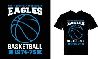 Eagles Basketball T-Shirt Design vector