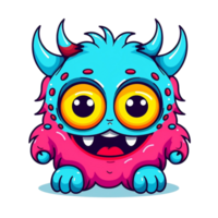 Cute Doodle Monster Clipart png