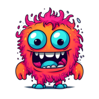 söt klotter monster ClipArt png