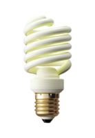 Light bulb isolated on white or transparent background cutout. Generative AI png