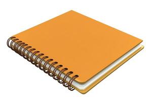 Spiral notebook isolated on white or transparent background cutout. Generative AI photo