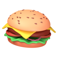 3D RENDERED ICON FAST FOOD ILLUSTRATION png