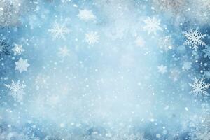 Christmas background with snowflakes photo