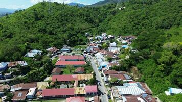 aéreo ver de casas .aéreo ver de densamente poblado asentamientos foto