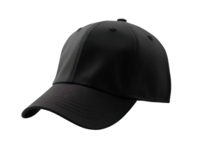 Mockup black baseball cap isolated png