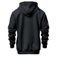 Black tee hoodie isolated png