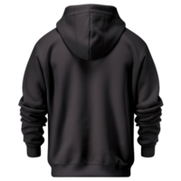 Black tee hoodie isolated png