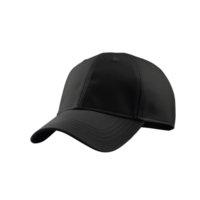 Mockup black baseball cap isolated png