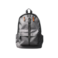 gray Backpack isolated png