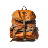 orange Backpack isolated png