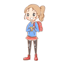 mignonne élèves dans école uniformes sont sauter Heureusement. plat conception style illustration png