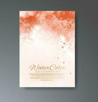 Cards with watercolor background. Design for your cover, date, postcard, banner, logo. vector