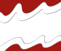 astratto carta tagliare stile telaio sfondo con rosso e bianca colori png