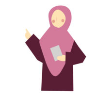 Cute muslim teacher png