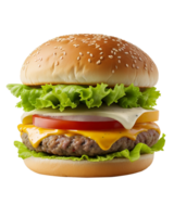 delicioso hamburguesa lleno hd rápido comida png