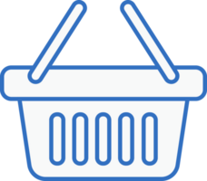 shopping basket icon line design, monoline icons. png