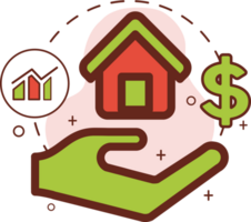 home loan icon design, business icons. png