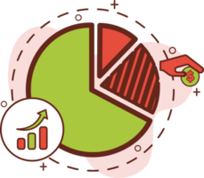 Diagramm Kreis Symbol Design, Geschäft Symbole. png