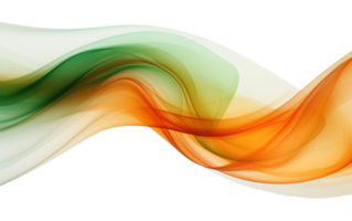 colorful abstract wave on transparent background png