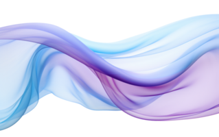 colorful abstract wave on transparent background png