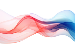 colorful abstract wave on transparent background png
