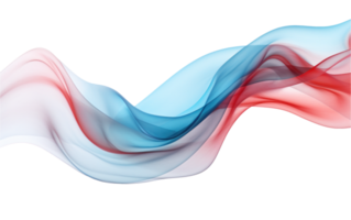 colorful abstract wave on transparent background png