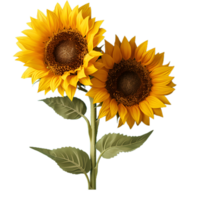 fleur dans Jaune Couleur génératif ai png