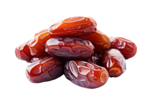 Dry dates isolated on transparent background. PNG file, cut out. AI Generated